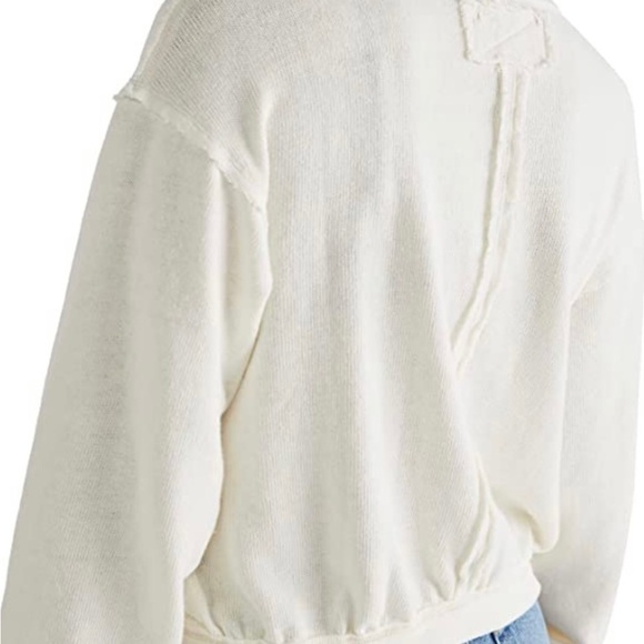 Free People We The Free Anyway Tee Gardenia Off White Size L NWT - Picture 6 of 9